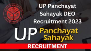 UP Panchayat Sahayak DEO Recruitment 2023