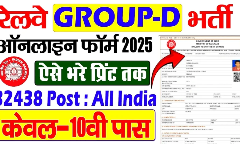 Railway Group D New Vacancy Apply Online