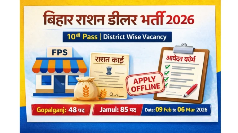 Bihar Ration Dealer Recruitment 2026