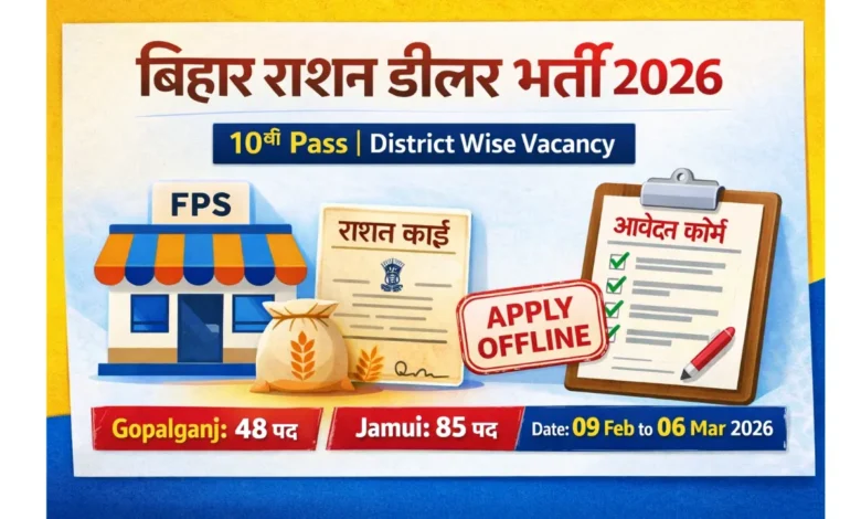 Bihar Ration Dealer Recruitment 2026
