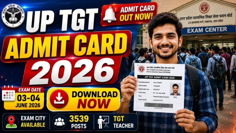 UP TGT Admit Card 2026
