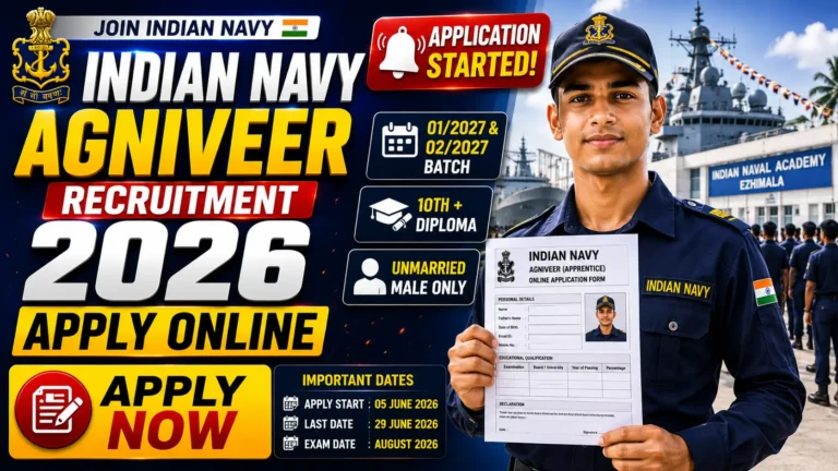 Indian Navy Agniveer Apprentice Recruitment 2026