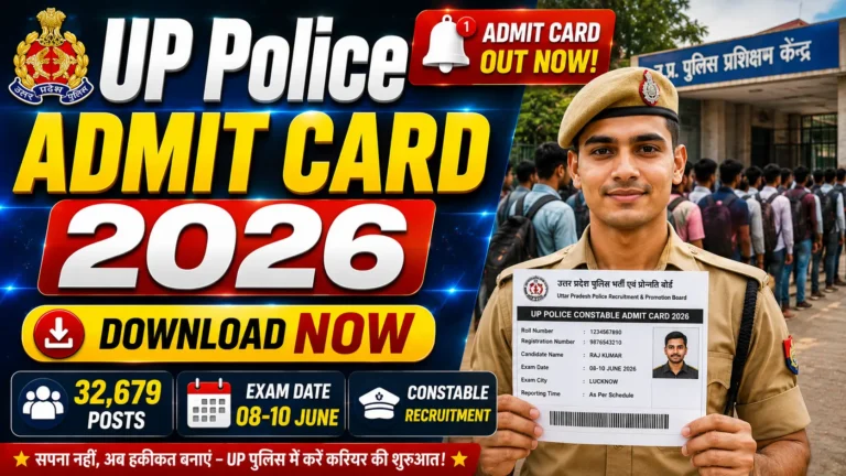 UP Police Constable Admit Card 2026